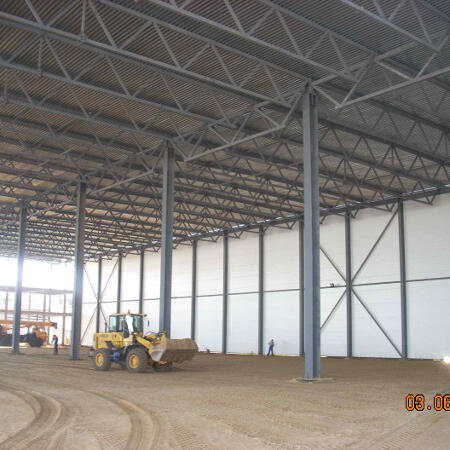 Закончен монтаж металлоконструкций