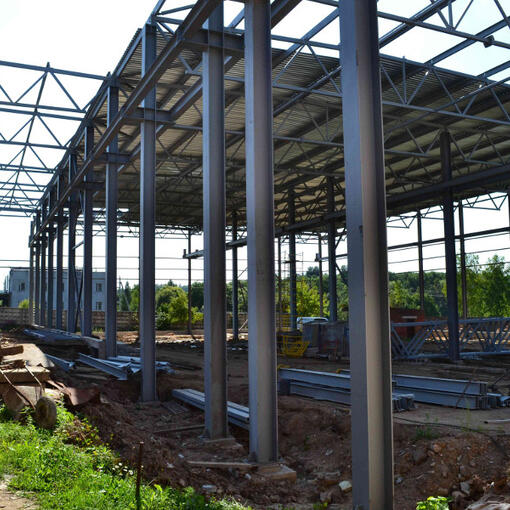 Завершен монтаж металлоконструкций