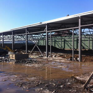 Закончен монтаж металлоконструкций