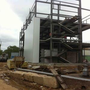 Завершен монтаж металлоконструкций