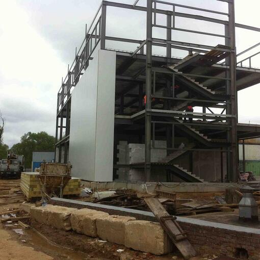 Завершен монтаж металлоконструкций