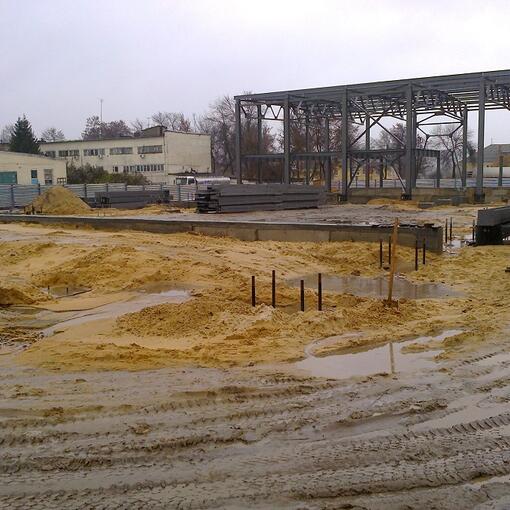 Монтаж металлоконструкций: общий вид