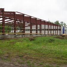 Быстровозводимый  склад временного хранения из металлоконструкций