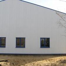 Склад с офисной частью из металлоконструкций