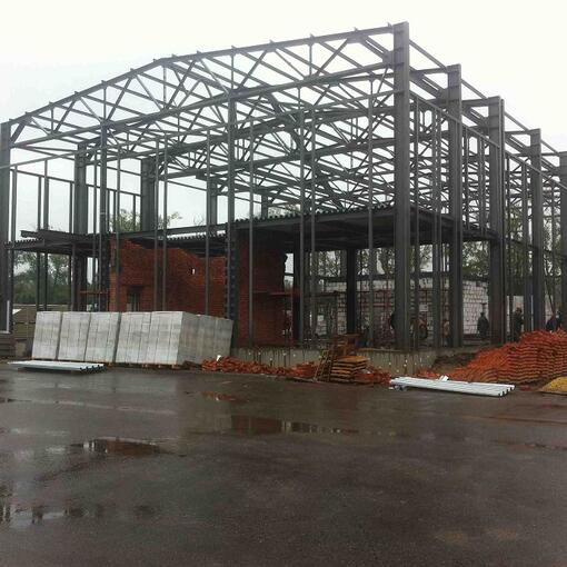 Завершен монтаж металлоконструкций