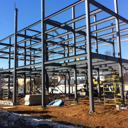 Финишные работы по монтажу металлоконструкций