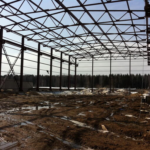 Завершен монтаж металлоконструкций